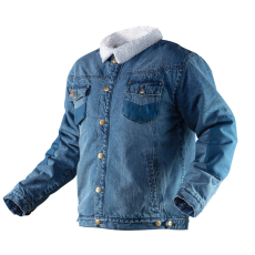 Neo Tools 81-557-L Farmer Munkavédelmi kabát, DENIM, béléssel, L