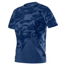 Neo Tools 81-603-M Munkavédelmi póló, CAMO Navy, tengerészkék, terepmintás, 100% pamut, M