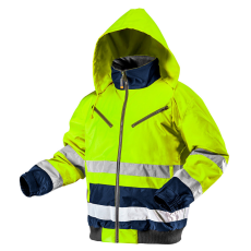 Neo Tools 81-710-S Láthatósági Munkavédelmi kabát, extrán szigetelt, sárga, S