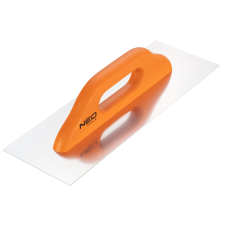 Neo Tools Acél simító, rozsdamentes, 380x128mm, fa markolat kőműves és burkoló szerszám
