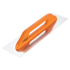 Neo Tools Acél simító, rozsdamentes, 480x128mm, fa markolat kőműves és burkoló szerszám