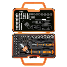 Neo Tools csavarhúzó bitkészlet hajtószárral 69db (06-116) (06-116) csavarhúzó