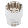  NEO TOOLS Dugókulcs 24mm, 1/2", SPLINE 25 év garanciával 08-596