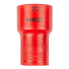  NEO TOOLS Dugókulcs 6-lapú 1/2" 22mm 1000V, szigetelt 25 év garanciával 01-191