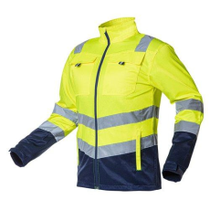 Neo Tools Munkadzseki, láthatósági, VISIBILITY, citromsárga, 60% pamut, 40% polyester, 260 gsm, S (81-742-S)
