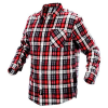 Neo Tools Munkaing, flanel, piros-fekete-fehér, 100% pamut, S (81-540-S)