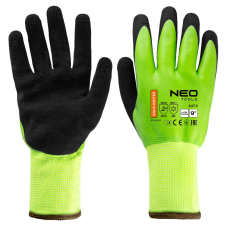 Neo Tools Munkakesztyű, AquaWinter, hőszigetelt, vízálló, dupla latex bevonatú poliészter, 9 védőkesztyű