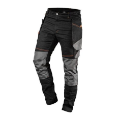 Neo Tools Munkanadrág, HD, karcsúsított(slim fit), 60% pamut, 37% polyester, 285 g/m2, lecsatolható szerszámzsebek, S (81-239-S)