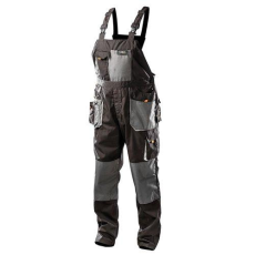 Neo Tools Munkanadrág, kantáros, HD, S/48 65% poliészter, 35% pamut, 267g/m2, térdprotektor zseb, fényvisszaverő, S (81-240-S)