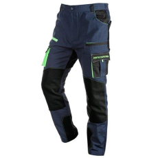 Neo Tools Munkanadrág, Motosynteza, 100% pamut, szakadásmentes szövet, 3soros varrat, térdprotektor zseb, XS (81-235-XS)