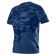 Neo Tools Munkapóló, Camo Navy, tengerészkék, terepmintás, 100% pamut, XXXL (81-603-XXXL)