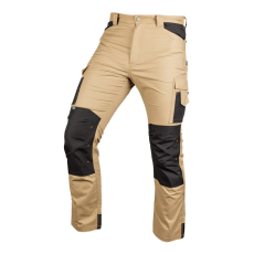 Neo Tools Munkásnadrág Mix&Match Canvas, 280g/m2, külső zsebek, Cordura részek, fényvisszav. betétek, bézs-fek., L