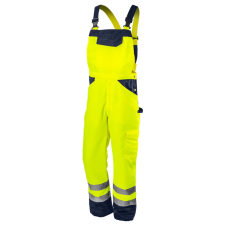 Neo Tools Neo láthatósági kantáros munkásnadrág, lélegző, 240gsm, Polyester+pamut, sárga, S munkaruha