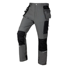 Neo Tools Neo munkásnadrág Mix&Match, 4 irányú sztreccs, 230g/m2, külső csavarzsebek, Cordura erősítés, szür.-fekete, XXXL