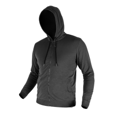 Neo Tools Pulóver kapucnival COMFORT, szürke, 57% pamut 39% poliészter, XL (81-514-XL)