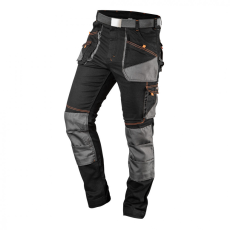 NEO (Topex) NEO Munkanadrág karcsúsított(slim fit), 60% pamut, 37% polyester, 3% elastane, 285 g/m2, övvel,XL