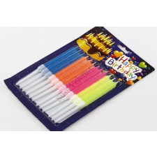  Neon színű szálgyertya tartóval gyertya