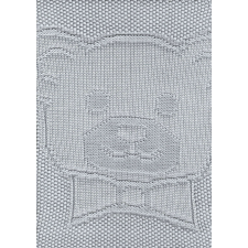 Nepii bambusz pléd 70*85 cm - szürke maci babaágynemű, babapléd