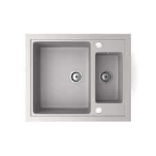 Nero Arriva Gránit Mosogató - 2 Medencéjű - 60 cm mosogatótálca