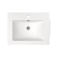 Nero Gránit mosdó NERO Primo + szifon - 61 x 46 cm (fehér) szaniter