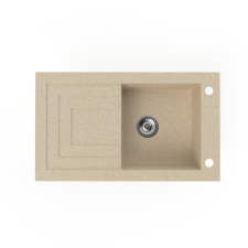 Nero Gránit mosogató NERO Cortina + szifon (bézs) mosogatótálca