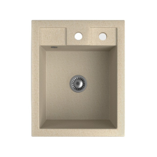 Nero Gránit Mosogató NERO Parma + Szifon Készlet (bézs) mosogatótálca