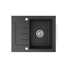 Nero Gránit mosogatótálca NERO Monza + szifon (fekete) mosogatótálca