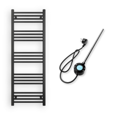 Nero Italia S-400W Fekete Törölközőszárító Radiátor - 50x140 cm fűtőtest, radiátor