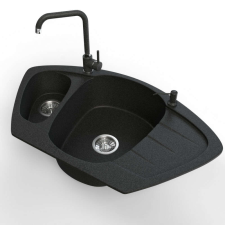 Nero - Sarok Gránit Mosogató - 90cm mosogatótálca