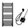 Nero Törölközőszárító radiátor elektromos fűtőpatronnal 50 x 110 cm - Nero Italia AF-14-400W (fekete)