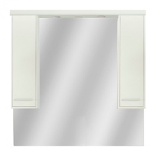  Nerva 105 cm-es tükrös felsőszekrény, Tükörfényes fehér színben fürdőszoba bútor