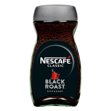 NESCAFE Kávé instant NESCAFE Black Roast üveges 200g kávé