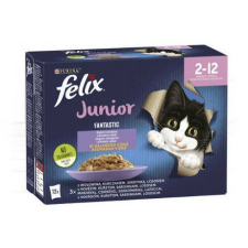 Nesle Felix Fantastic Multipack Junior Vegyes Válogatás Aszpikban 12x85g macskaeledel