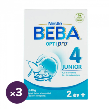 Nestlé BEBA OptiPro 4 Junior tejalapú italpor vitaminokkal és ásványi anyagokkal 24 hó+ (3x600 g) bébiétel