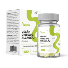  Netamin vegán omega-3 algaolaj kapszula 60 db vitamin és táplálékkiegészítő