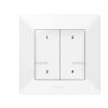  Netatmo 752168 Valena Life with Netatmo okos vezeték nélküli 4-es szcenárió kapcsoló (elemes távvezérlő), falon kívüli, 1-es kerettel, Legrand fehér