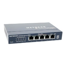 Netgear 5-port Gigabit ProSafe Switch (külsõ táp) hub és switch