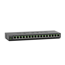 Netgear GS316 16-Port Gigabit Ethernet Unmanaged Essentials Switch V3 hub és switch