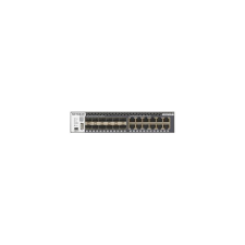 Netgear M4300-12X12F Vezérelt L2/L3 10G Ethernet (100/1000/10000) 1U Fekete (XSM4324S-100NES) hub és switch