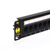 Netrack patch panel 12 port 1U 10" Cat6 árnyékolt fekete (104-16)