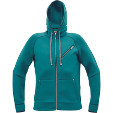  NEURUM kapucnis kardigán petrol kék L munkaruha