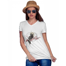  Nevadai Selymesmadár - Női V Nyakú Póló női póló