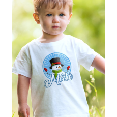  Neves gyerek pólók - Karácsonyi hóemberek