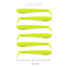 Nevis Impulse Shad 6.3cm 6db/cs FluoZöld horgászkiegészítő