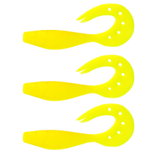 Nevis Twister Shad 11cm 3db/cs (Sárga) horgászkiegészítő