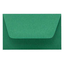 Névjegyboríték színes KASKAD enyvezett 70x105mm 63 sötétzöld 50 db/csomag boríték