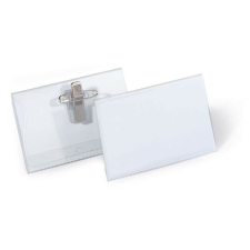  Névkitűző, csíptetővel és tűvel, 54x90 mm, DURABLE névkitűző