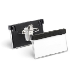 Névkitűző Durable Select 30x60 mm kombi klippel névkitűző