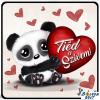 Nevlini Szerelmes hűtőmágnes, Tied a szívem, panda maci