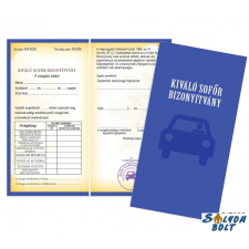 Nevlini Vicces bizonyítvány, Kiváló sofőr ajándéktárgy